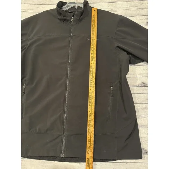 PATAGONIA Mens Softshell Jacket Sz 2XL XXL Full Zip Pocket Windbreaker Polartec